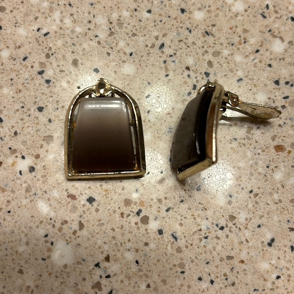 Vintage clip on earrings